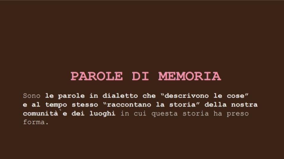 Parole di memoria